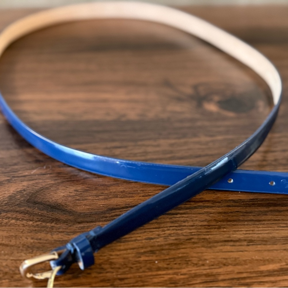 J. Crew Navy patent leather Women's Belt